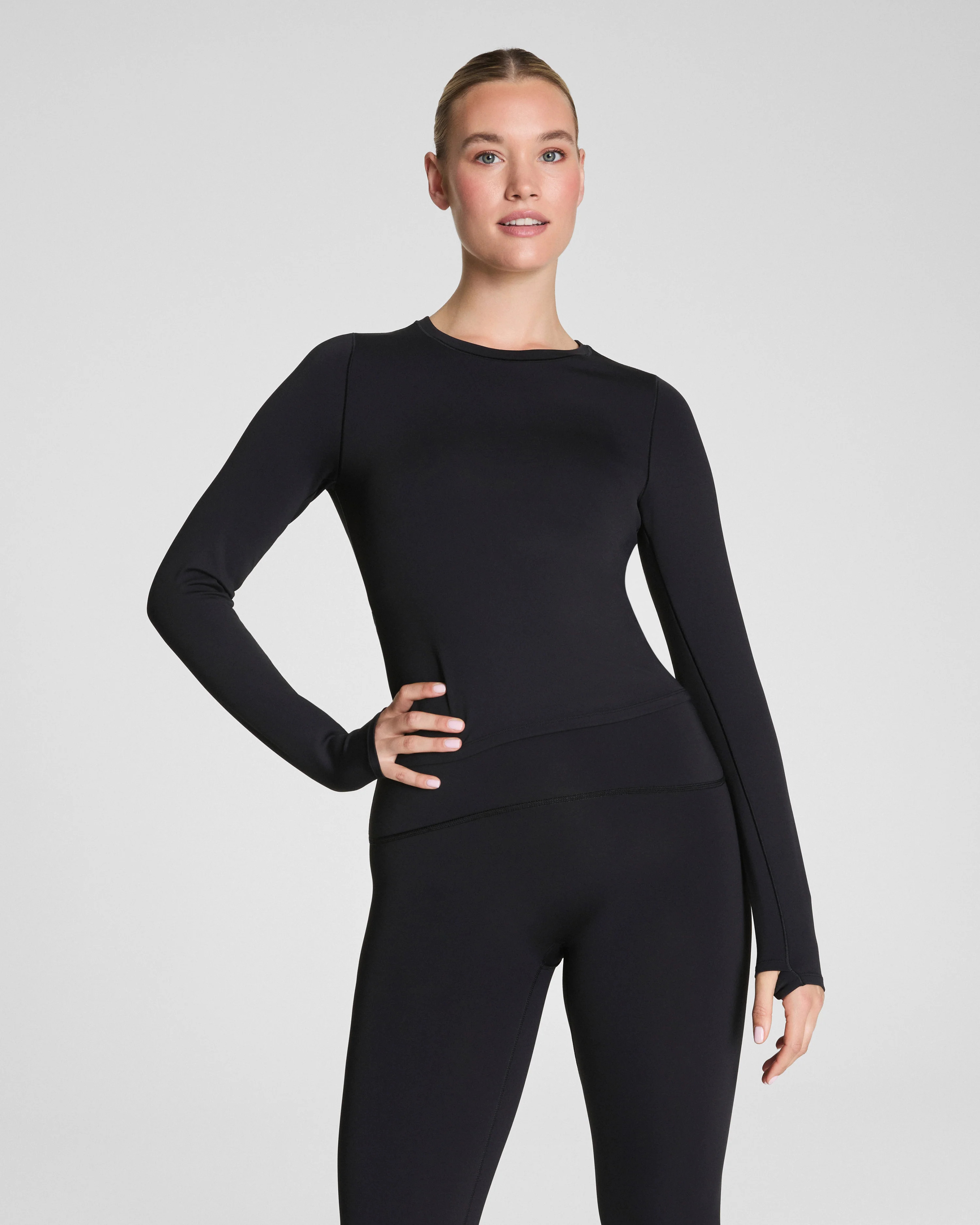 Get Moving Long Sleeve Top with SecretSweat Tech | SPANX | Spanx