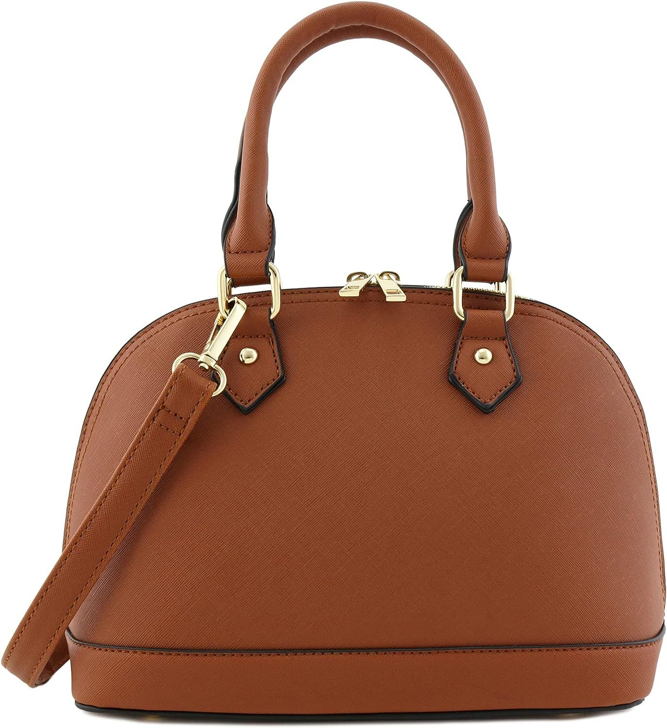 Zip-Around Saffiano Classic Dome Satchel | Amazon (US)