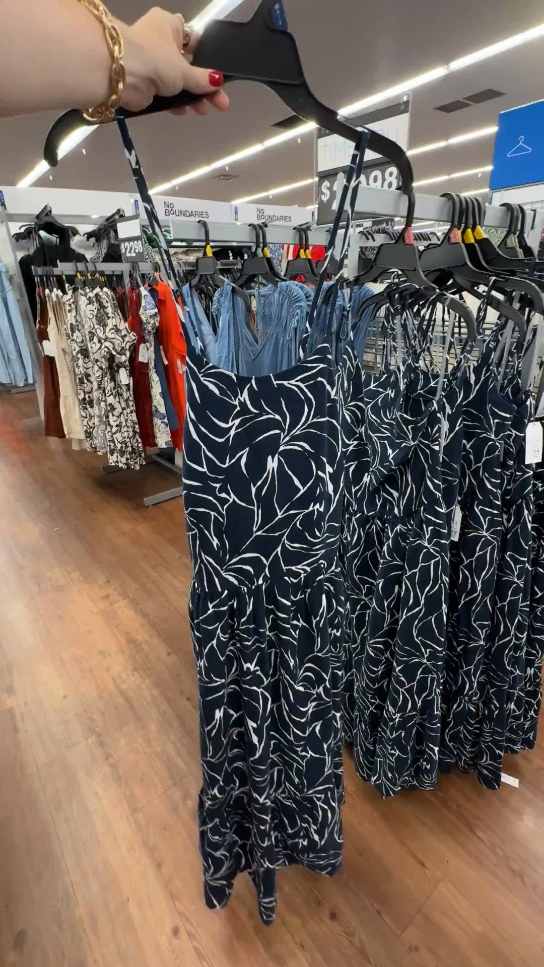 Walmart time and tru midi dress with lace up back

#LTKootd