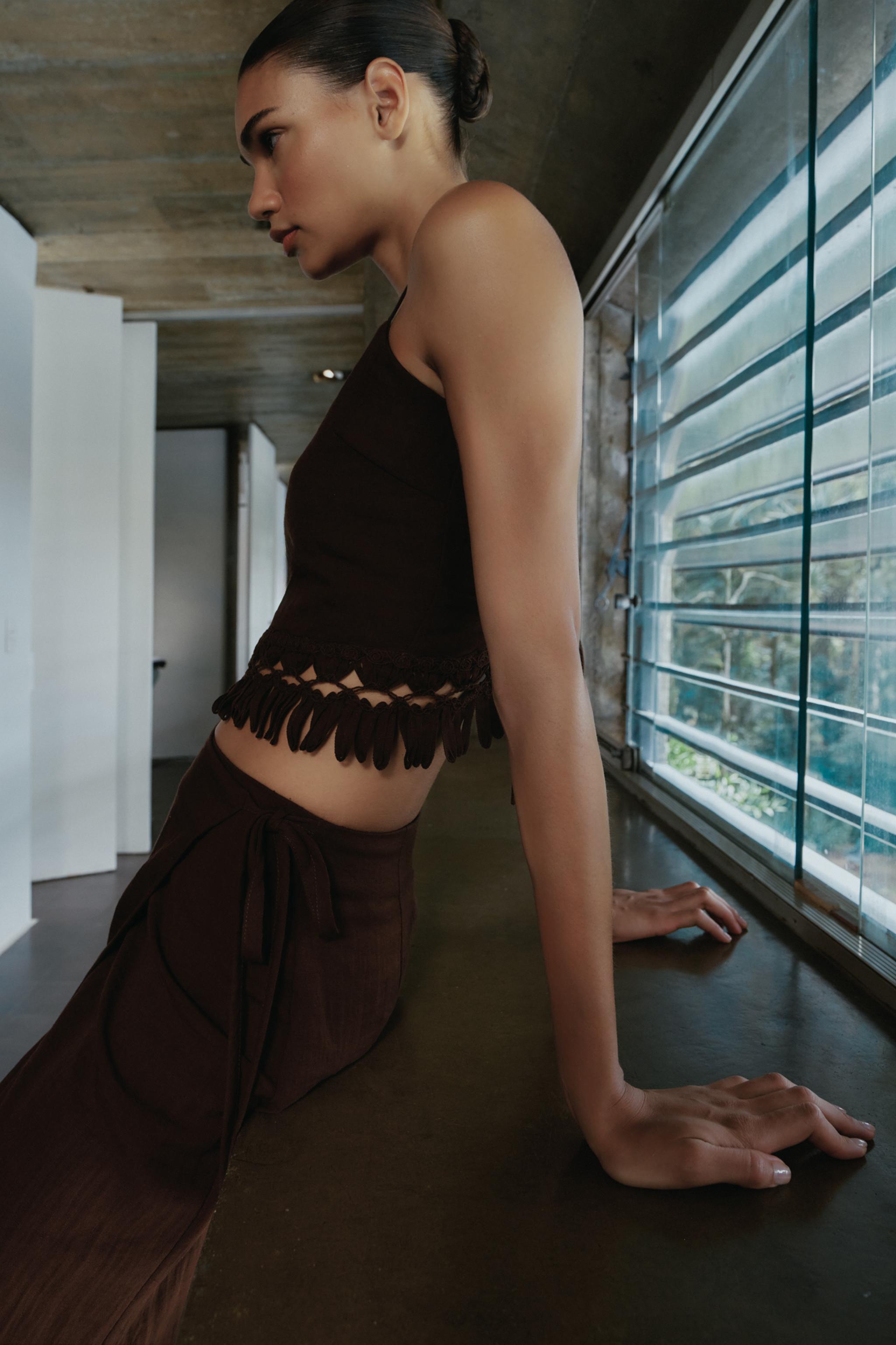 FRINGED CROP TOP | Zara US