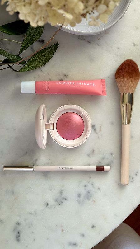 Loving these beauty items - Summer Fridays Pink Sugar Lip Butter Balm paired with Rare Beauty Lip Liner in shade Gifted. The new Rare Beauty Soft Pinch Luminous Powder Blush gives subtle color and glow in shade Happy. 

#LTKover40 #LTKbeauty