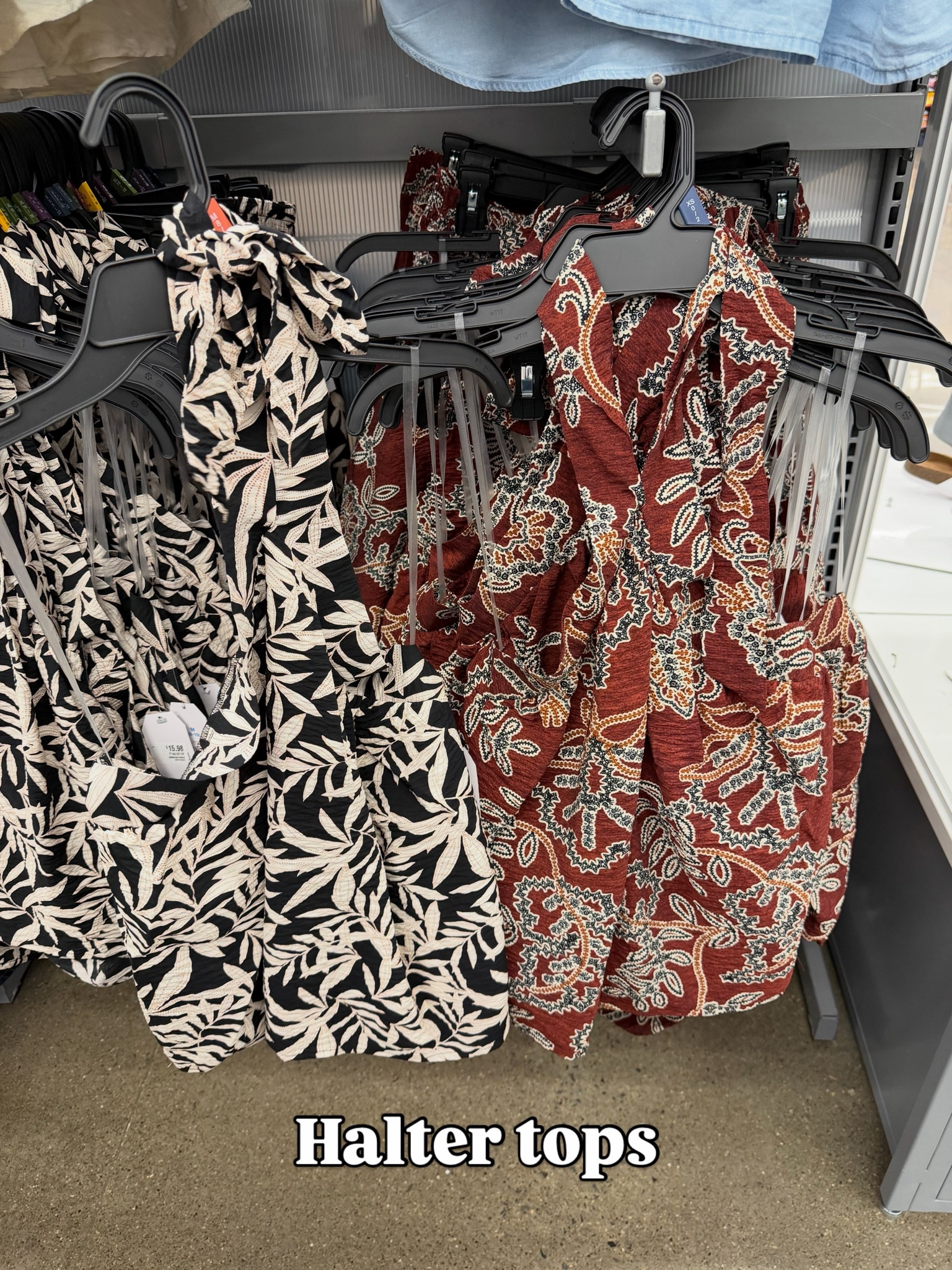 Walmart halter tops, I’ll link the matching pants too! Great for summer and vacation. #walmartfashion