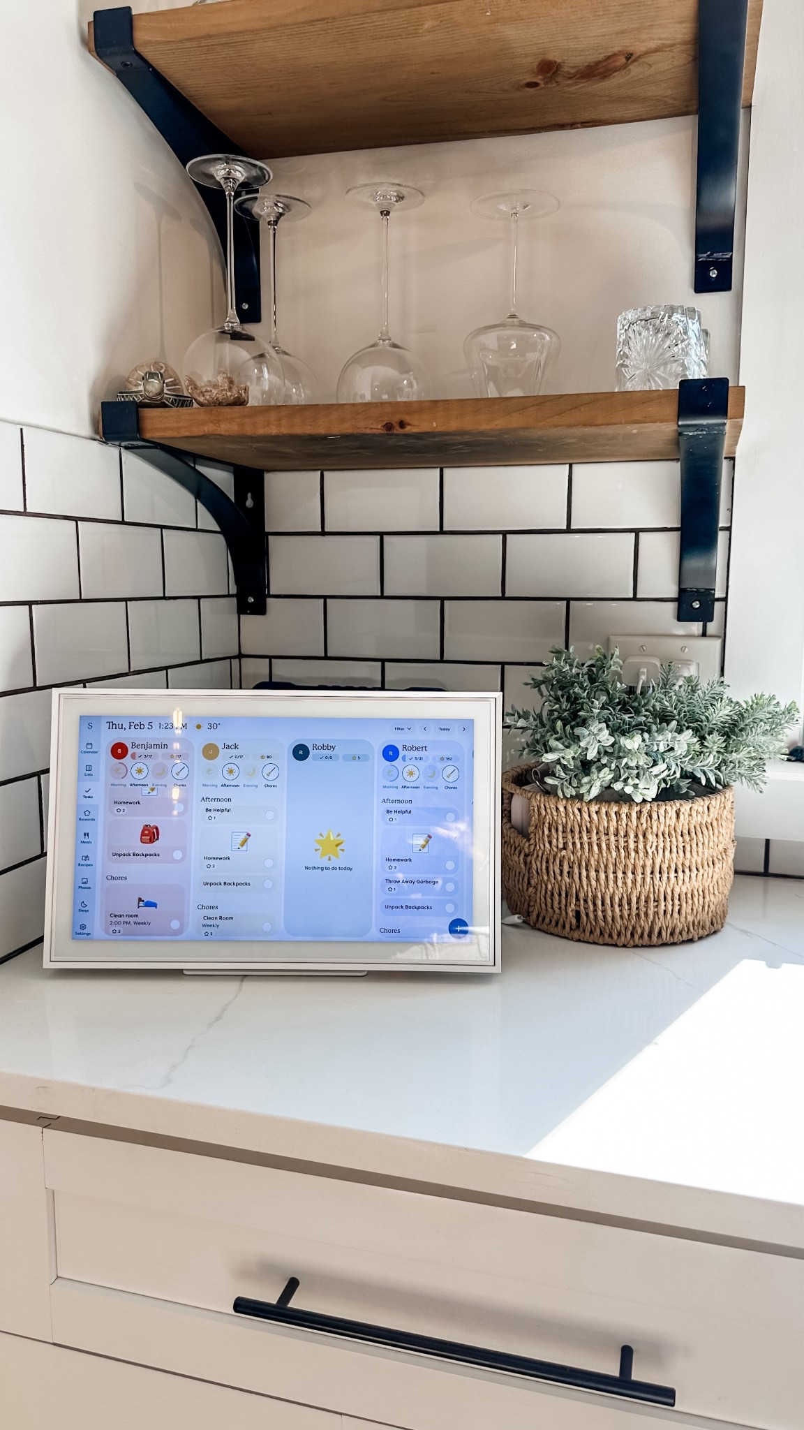 What lies beneath…is my chaotic charging station.  But you’d never know!! My kids also use this task calendar daily and it’s still so helpful with keeping them regimented and self guided! I’m using the small basket of the 3 pack here  

#LTKmomlife #LTKHome #LTKdayinmylife