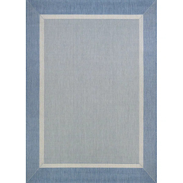 Alysha Flatwoven Champagne Blue Indoor Outdoor Area Rug | Wayfair North America