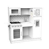 Melissa & Doug Wooden Chef’s Pretend Play Toy Kitchen With “Ice” Cube Dispenser – Cloud W... | Amazon (US)