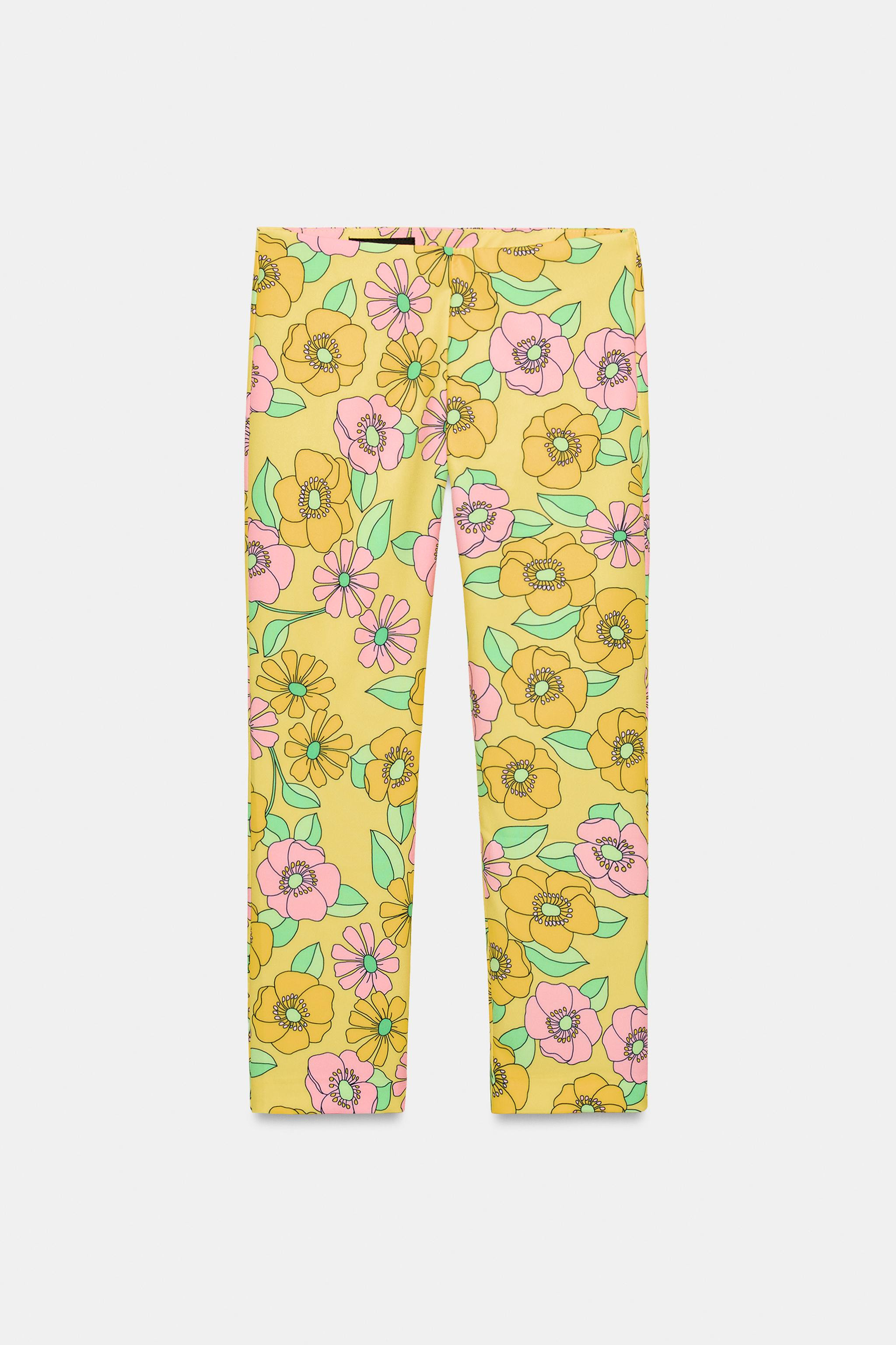 FLORAL CAPRI PANTS | Zara US