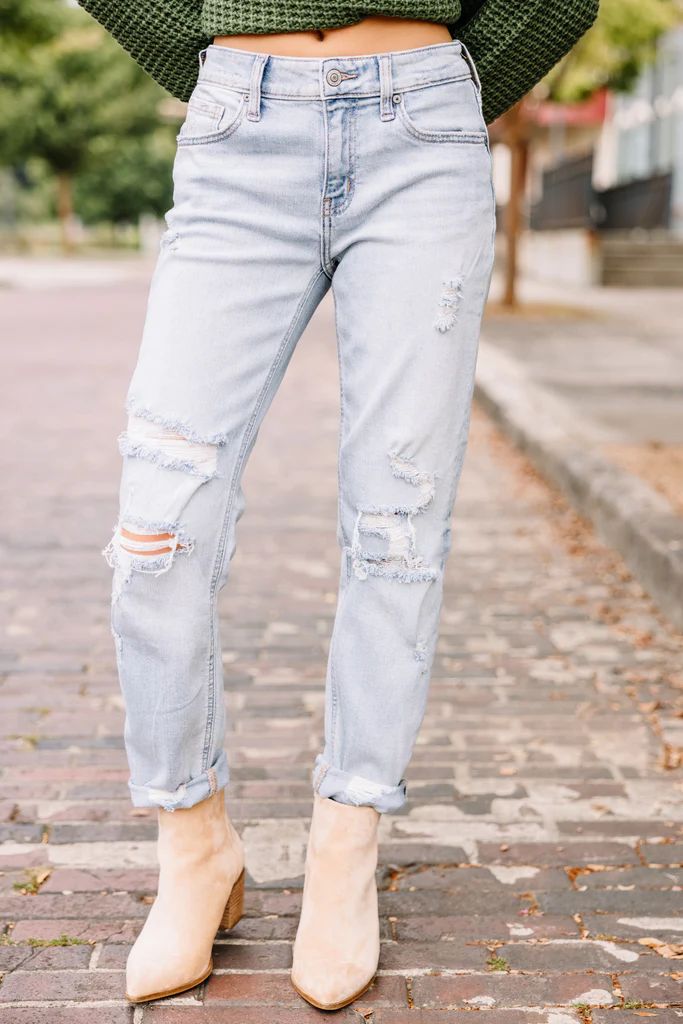 So Much To Love Light Wash Distressed Jeans | The Mint Julep Boutique