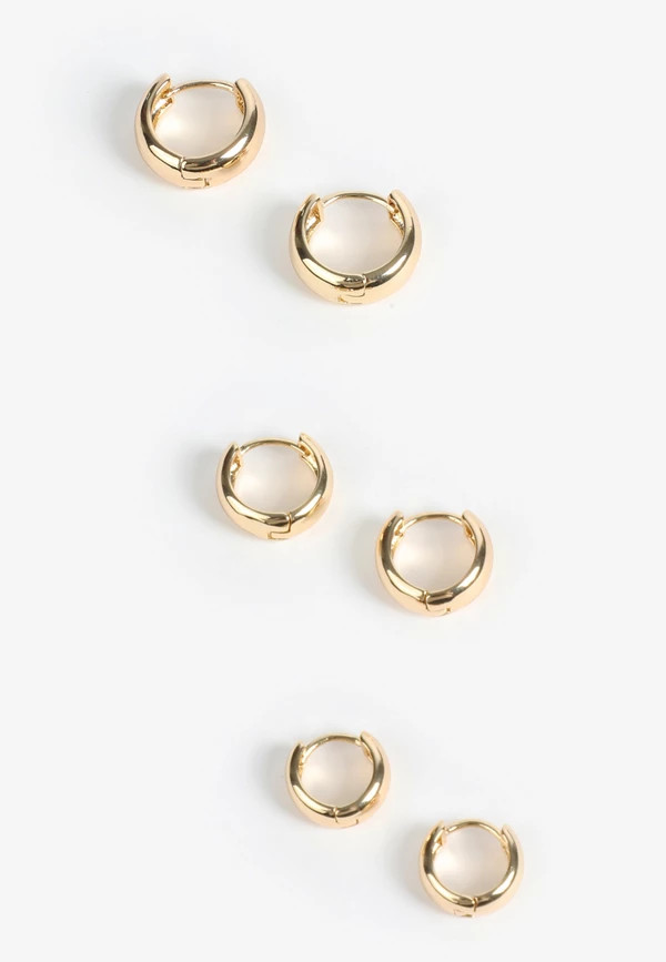 3 Pack Huggie Hoop Earring Set | Maurices