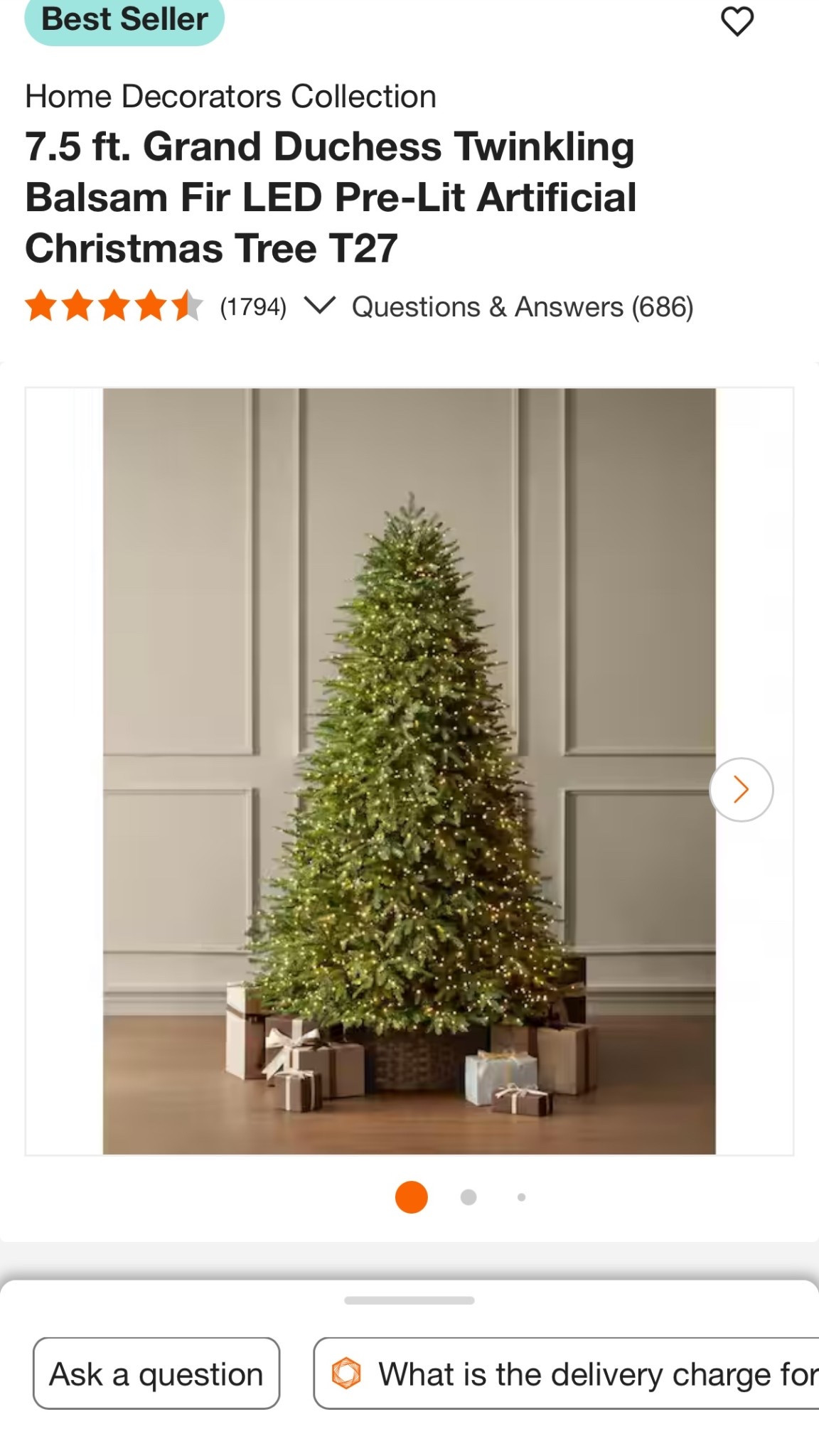 The viral Home Depot twinkling tree is back in stock! It sells out every year!

#LTKSeasonal