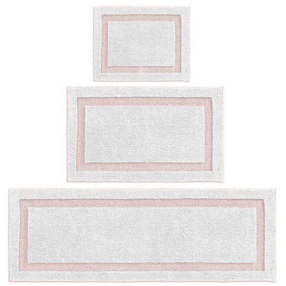 mDesign Soft Cotton Spa Mat Rug for Bathroom, Varied Sizes, Set of 3 | Target
