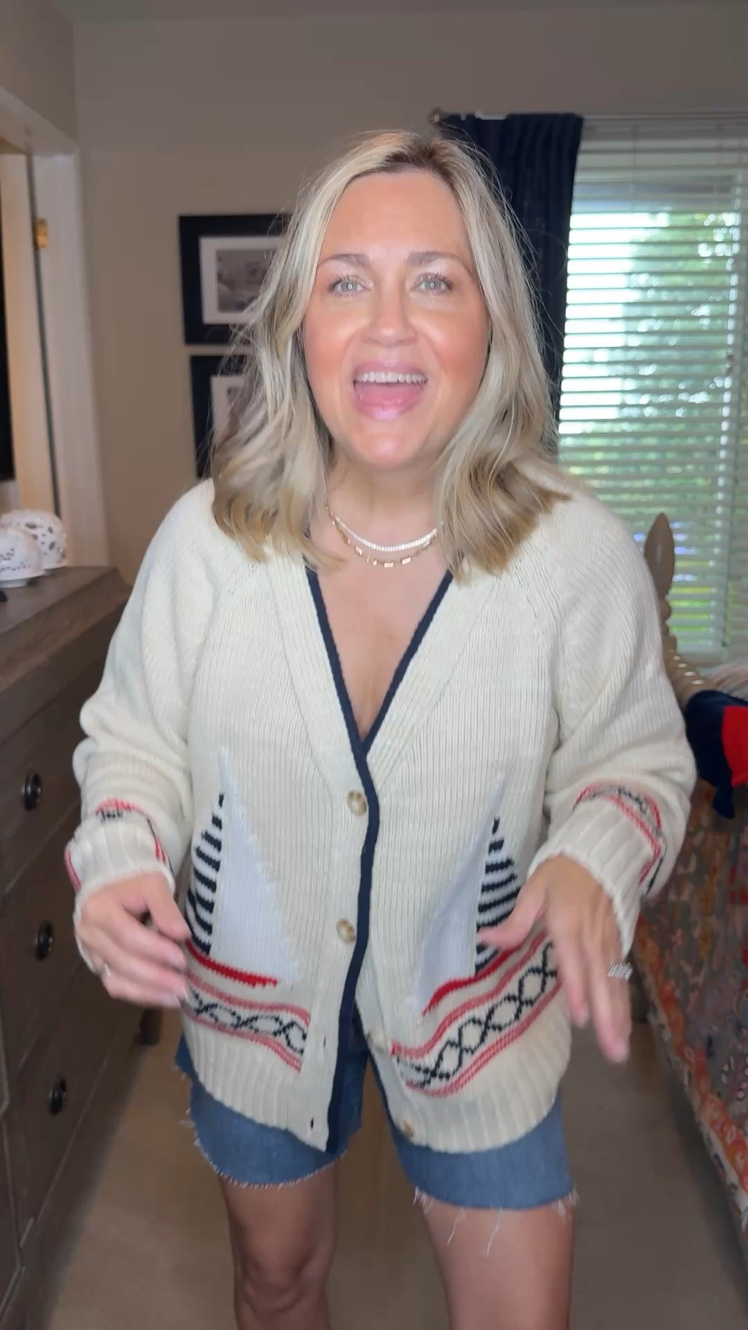 I am obsessed with all things coastal & I couldn’t be happier with this cardigan.

#LTKdayinmylife #LTKOver40 #LTKSaleAlert