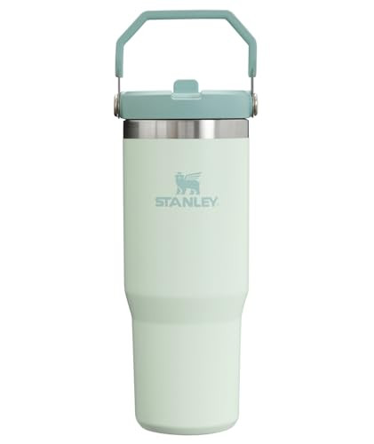 Stanley IceFlow Flip Straw Tumbler with Handle 30 oz | Twist On Lid and Flip Up Straw | Leak Resistant Water Bottle | Insulated Stainless Steel |BPA-Free | Mist | Amazon (US)