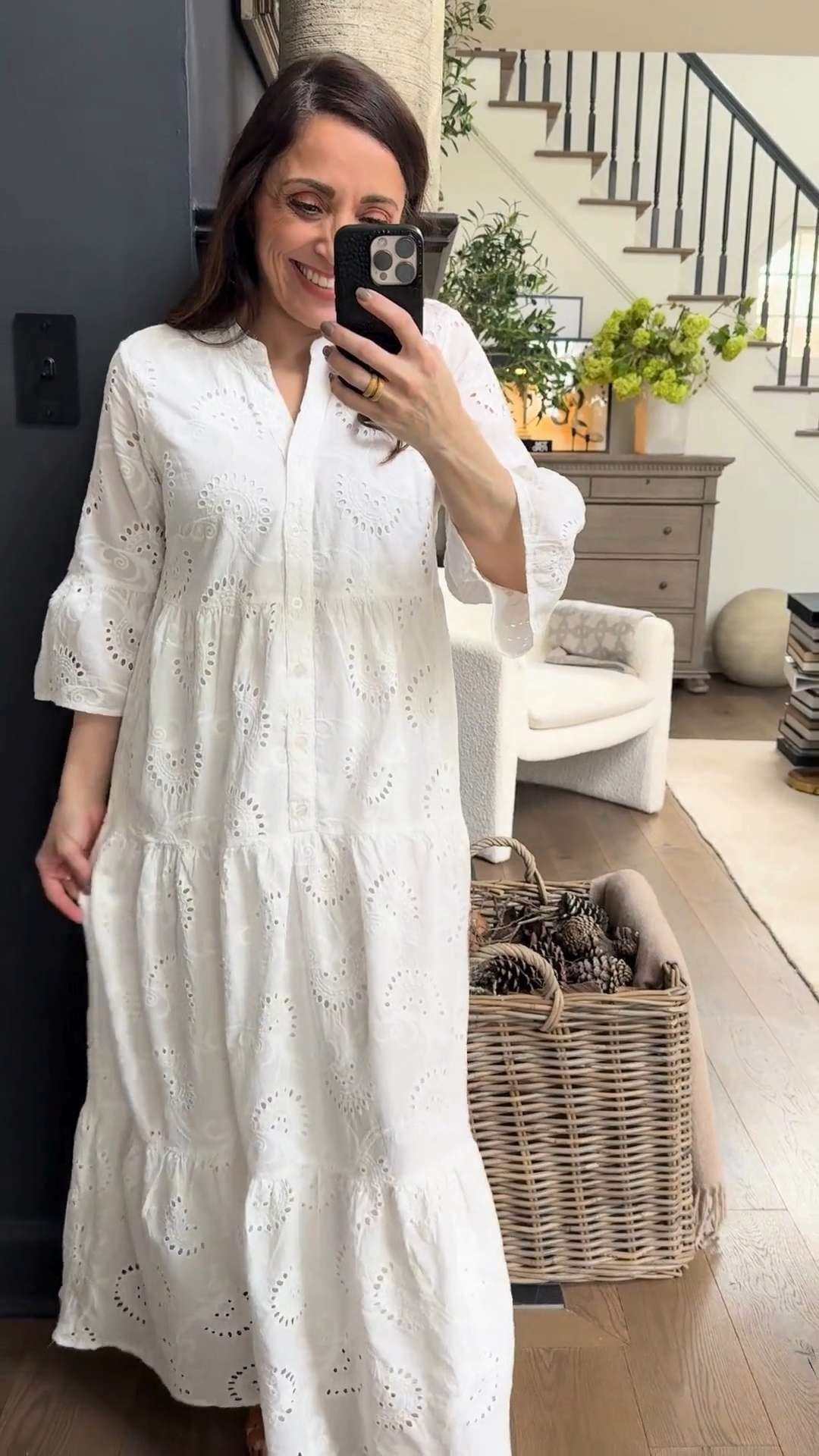 OMG I am swooning over this white eyelet dress. It is so feminine, timeless, and effortlessly chic. The delicate details make it feel romantic but still fresh and modern. I feel instantly put together the second I put it on. EEK this is the ultimate spring and summer dress for brunch, vacation, and every classic moment in between. 

 #LTKSpringSale #LTKgrwm #LTKootd