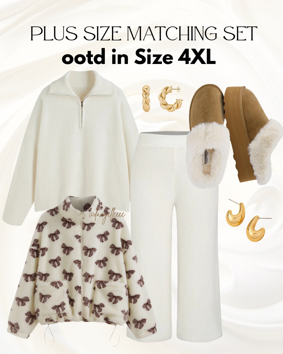 the cutest midsize / curvy cream lounge set ootd in size 4XL 🤍🫶🏻 

comes in sizes xl 1x 2x 3x 4x 
size 12, 14, 16, 18, 20, 22, 24, 26

Perfect for cozy winter days, everyday outfits, airport travel outfits, and comfy holiday outfits

#LTKgrwm #LTKootd #LTKPlusSize