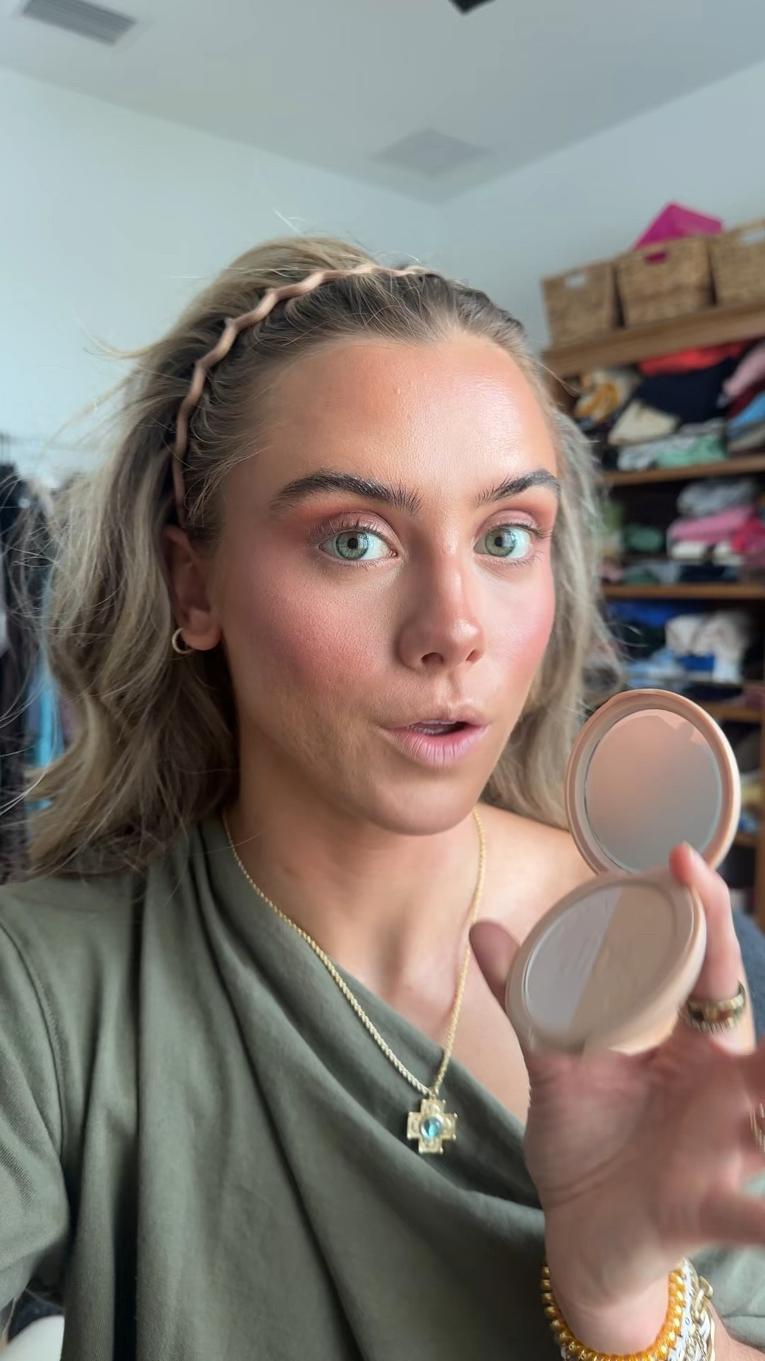 Code SLOANE! LoveBeam® Setting Powder brings together two complementary powders—one to brighten, one to blur—for a soft-focus diffused finish. Use them solo or swirl together for customizable coverage that brightens, blurs, and stays put. Powered by 3% squalane and packed with skincare-level ingredients like peptides and coffee butter, this talc-free formula is made to lock in your look without dulling it down. 
 
Shade Descriptions:
111 New Beginnings - Brightening Cool Lavender / Blurring Neutral Ivory
222 All Is Well - Brightening Soft Pink / Blurring Peachy Beige
333 Love & Protection - Brightening Golden Peach / Blurring Warm Honey
444 The Right Road - Brightening Warm Honey / Blurring Warm Mocha
555 Good Vibes - Brightening Neutral Cocoa / Blurring Espresso

#LTKFindsUnder50 #LTKBeauty #LTKgrwm