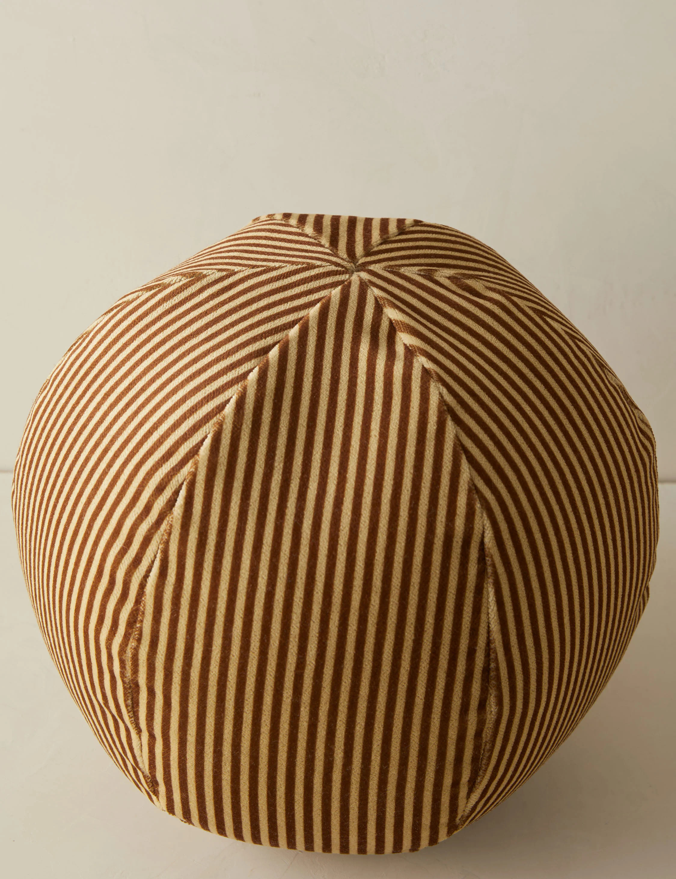 Striped Velvet Ball Pillow | Lulu and Georgia 