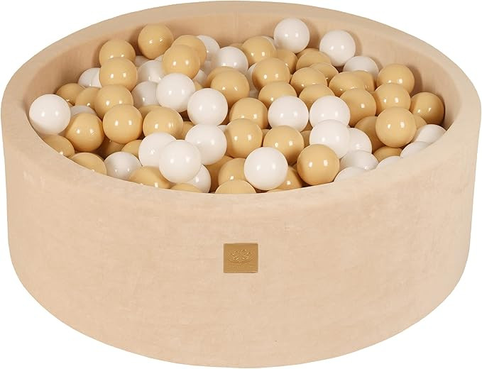 MEOWBABY Soft Foam Round Ball Pit with 200pcs 2.75 inch Balls for Babies & Toddlers - Baby Plaype... | Amazon (US)