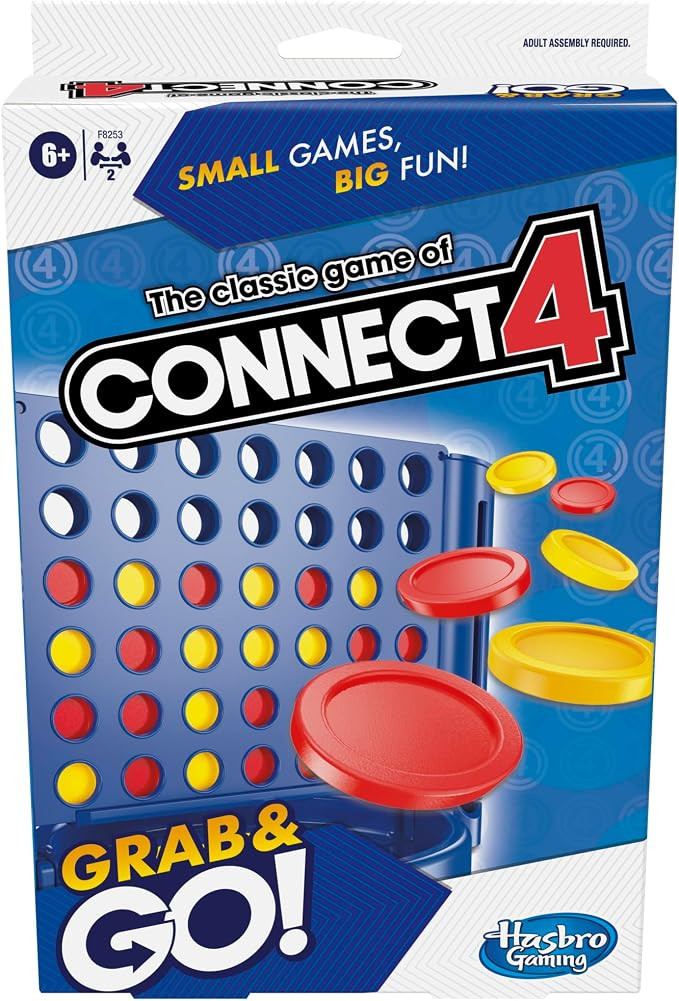 Hasbro Gaming Connect 4 Travel Board Game, Travel Games for Kids, 2 Player Portable Strategy Fun,... | Amazon (UK)