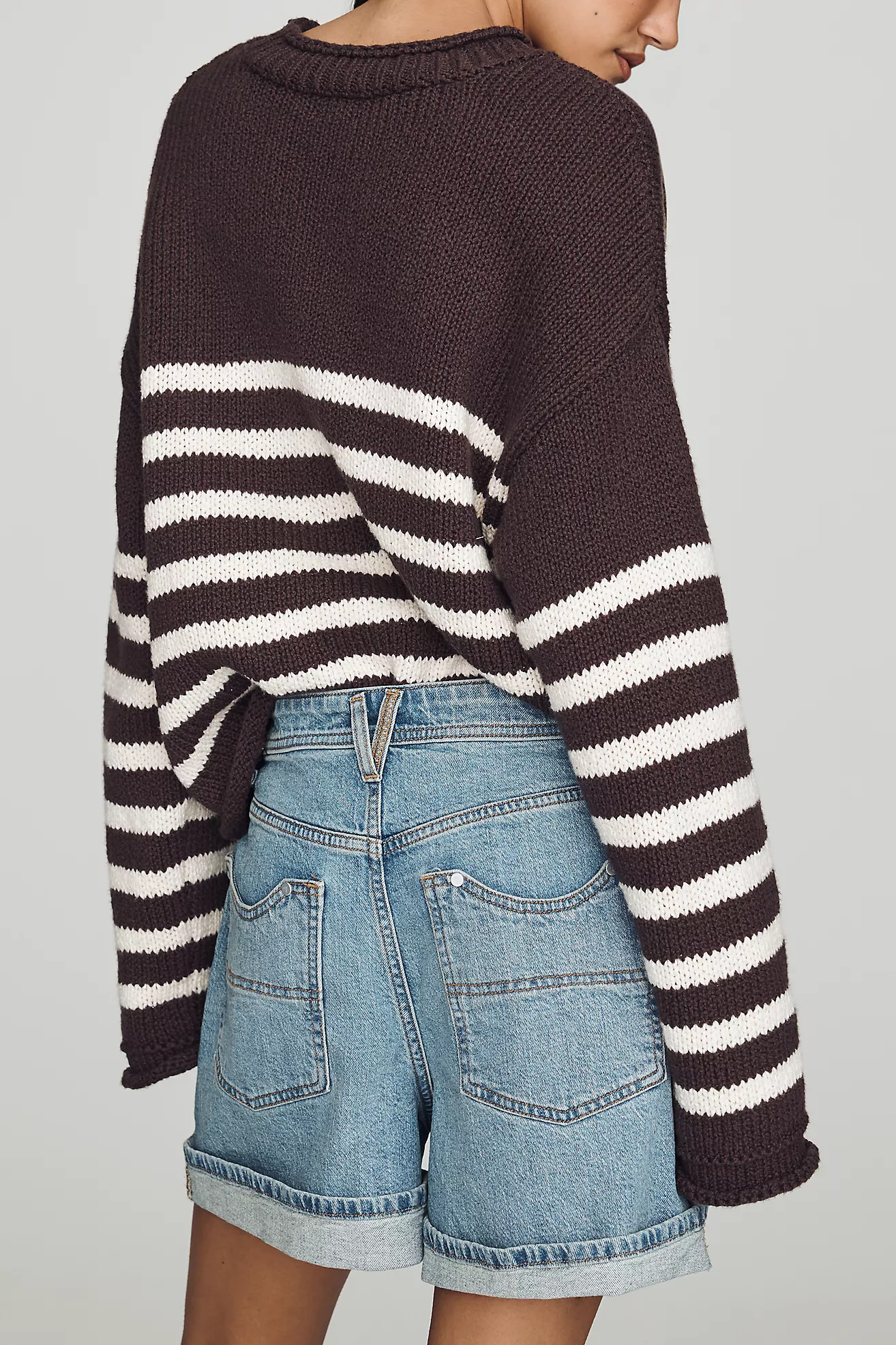Pilcro Rolled Trouser Shorts | Anthropologie (US)