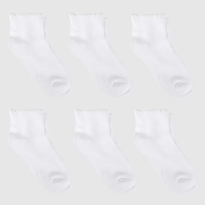Girls' Casual Socks 6pk - Cat & Jack™ White | Target