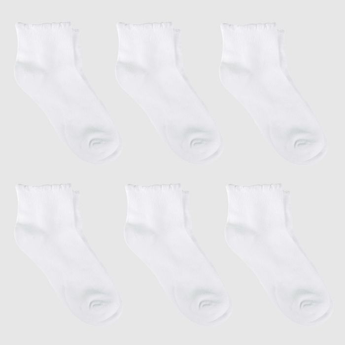 Girls' Casual Socks 6pk - Cat & Jack™ White | Target