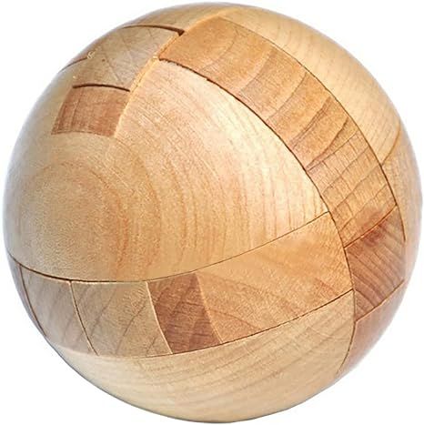 KINGOU Wooden Puzzle Magic Ball Brain Teasers Toy Intelligence Game Sphere Puzzles for Adults/Kid... | Amazon (US)