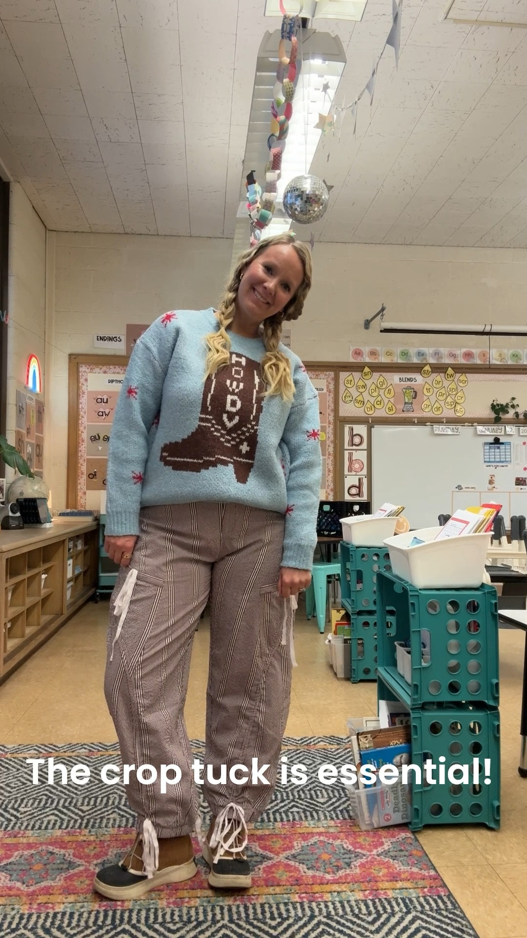 Cozy sweaters with fun pants! A total steal of a deal! 