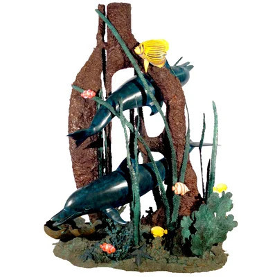 Bronze Dolphins in Sea Coral Fountain | Wayfair North America