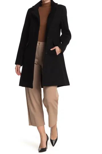 Notch Collar Single Breasted Wool Coat | Nordstrom Rack