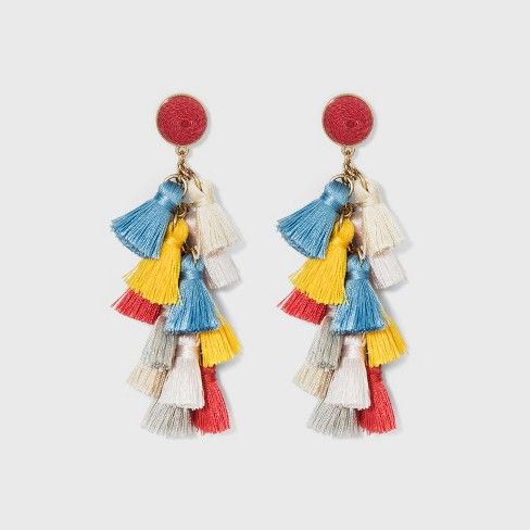 SUGARFIX by BaubleBar Multi-Tassel Drop Earrings | Target