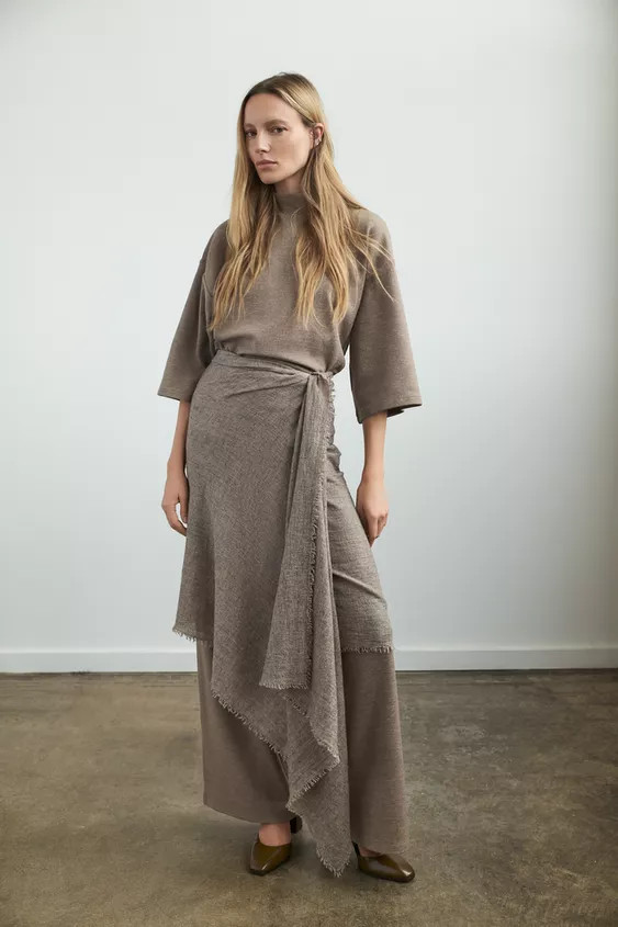 PIQUÉ MOCK NECK T-SHIRT | Zara US