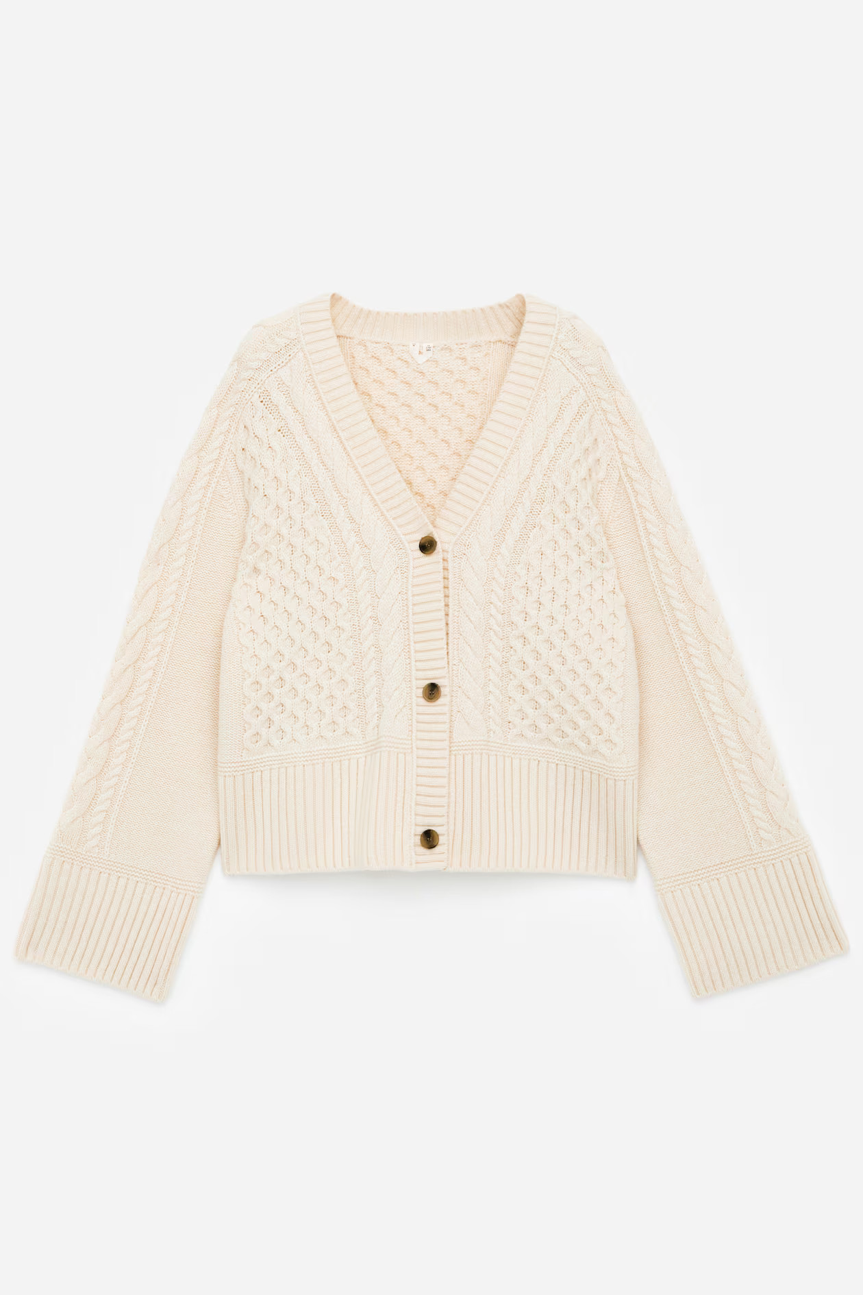 Cable-Knit Wool Cardigan | H&M (UK, MY, IN, SG, PH, TW, HK)