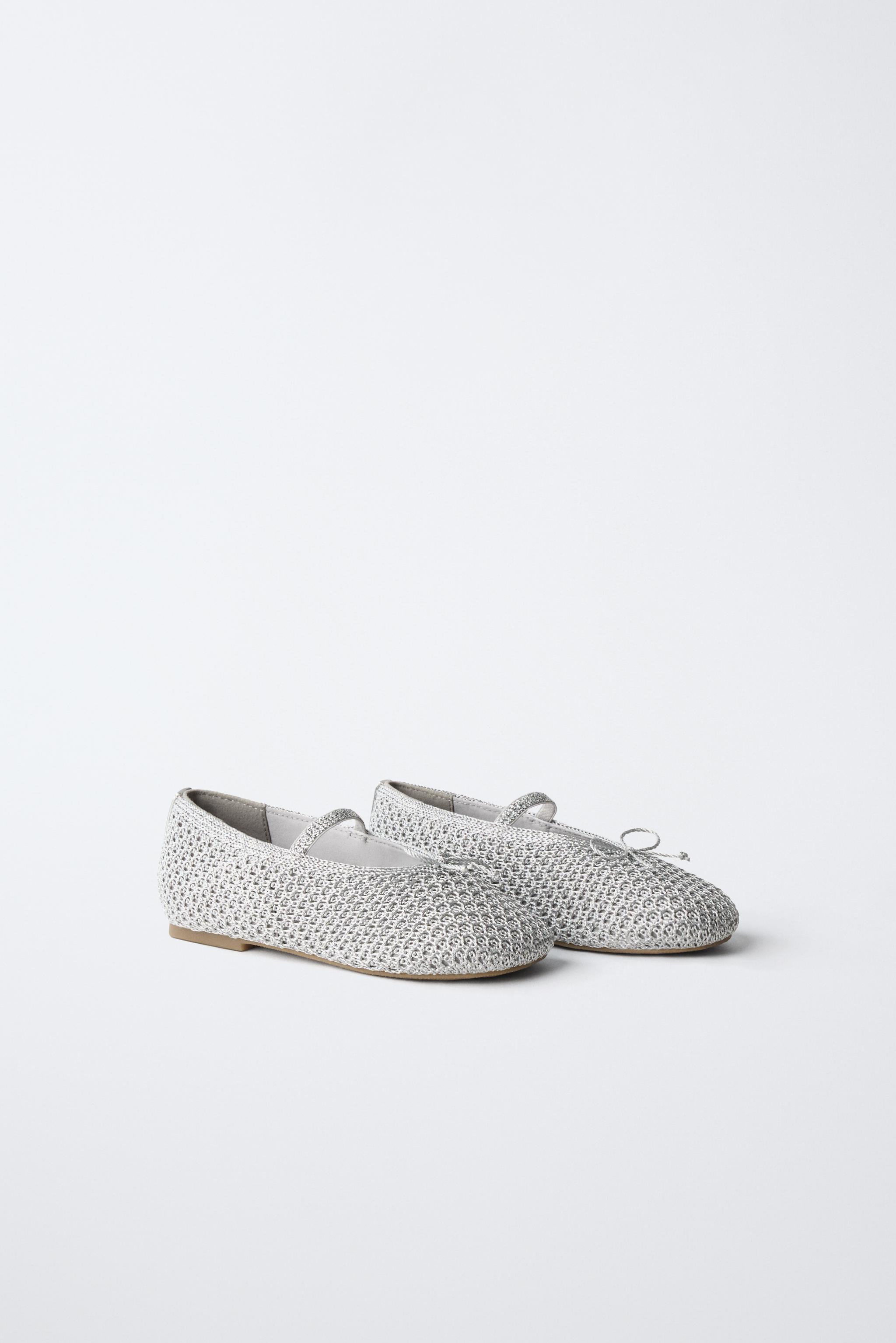 CROCHET BALLET FLATS | Zara US