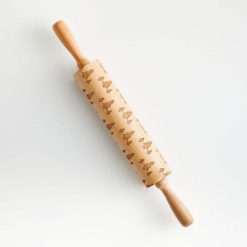 Holiday Tree Rolling Pin | Crate and Barrel | Crate & Barrel