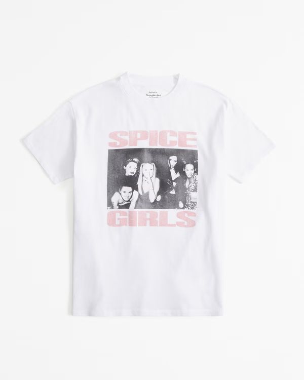 Women's Oversized Spice Girls Graphic Tee | Women's Tops | Abercrombie.com | Abercrombie & Fitch (US)