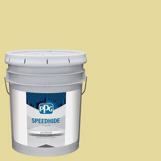 5 gal. PPG1110-2 Subtle Sunshine Semi-Gloss Interior Paint | The Home Depot
