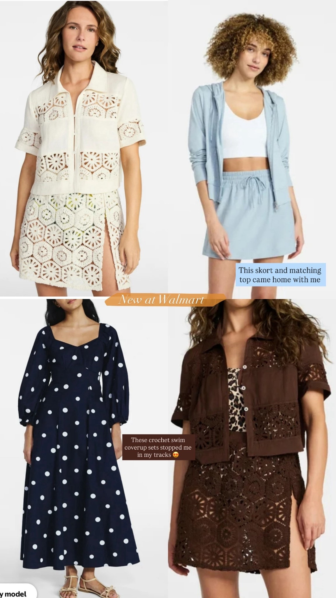 New in for spring at Walmart. Butter core workout sets that are actually conservative and mom friendly. The cutest swimwear and coverups I’ve seen yet at Walmart. So many cute dresses and Valentine’s Day pieces with standout quality too  

#LTKSeasonal #LTKFindsUnder50 #LTKActive