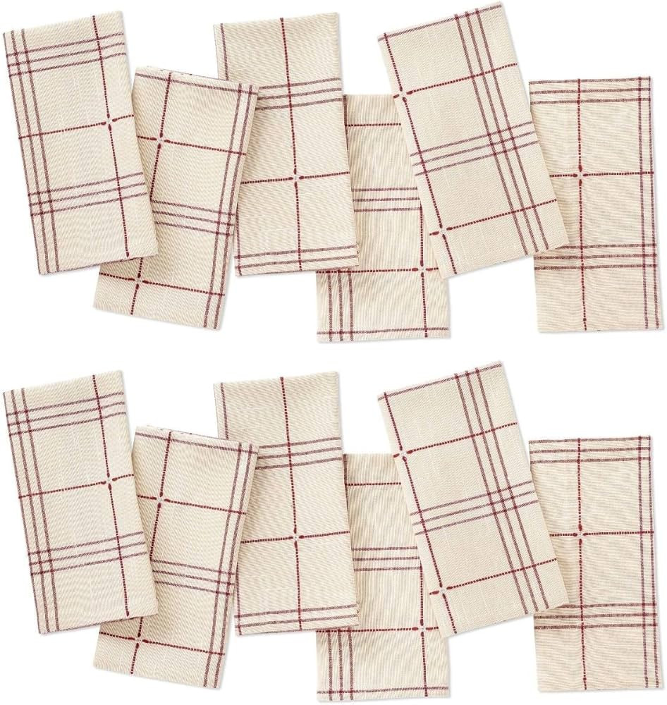 Folkulture Thanksgiving Napkins Set of 12 Cotton, 18" X 18" Dinner Cloth Napkins or Table Napkins... | Amazon (US)