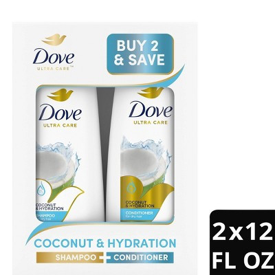 Dove Beauty Coconut & Hydration Shampoo & Conditioner Set - 12 fl oz/ 2ct | Target
