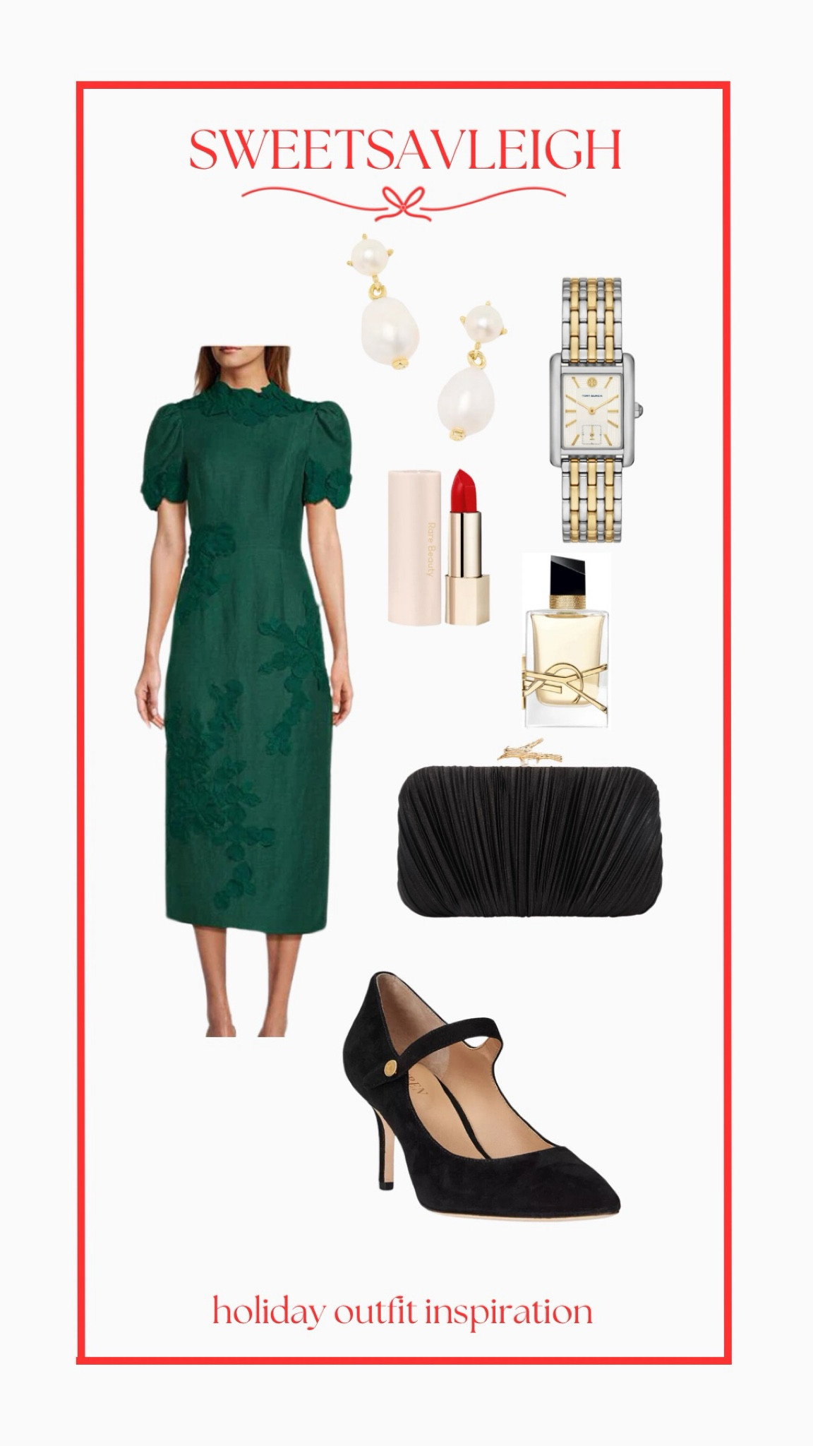 Holiday outfit idea! I have this dress in the shorter, yellow version, and it is STUNNING! | Christmas outfit, Christmas dress, green dress, holiday party outfit 

#LTKHoliday #LTKSeasonal #LTKStyleTip