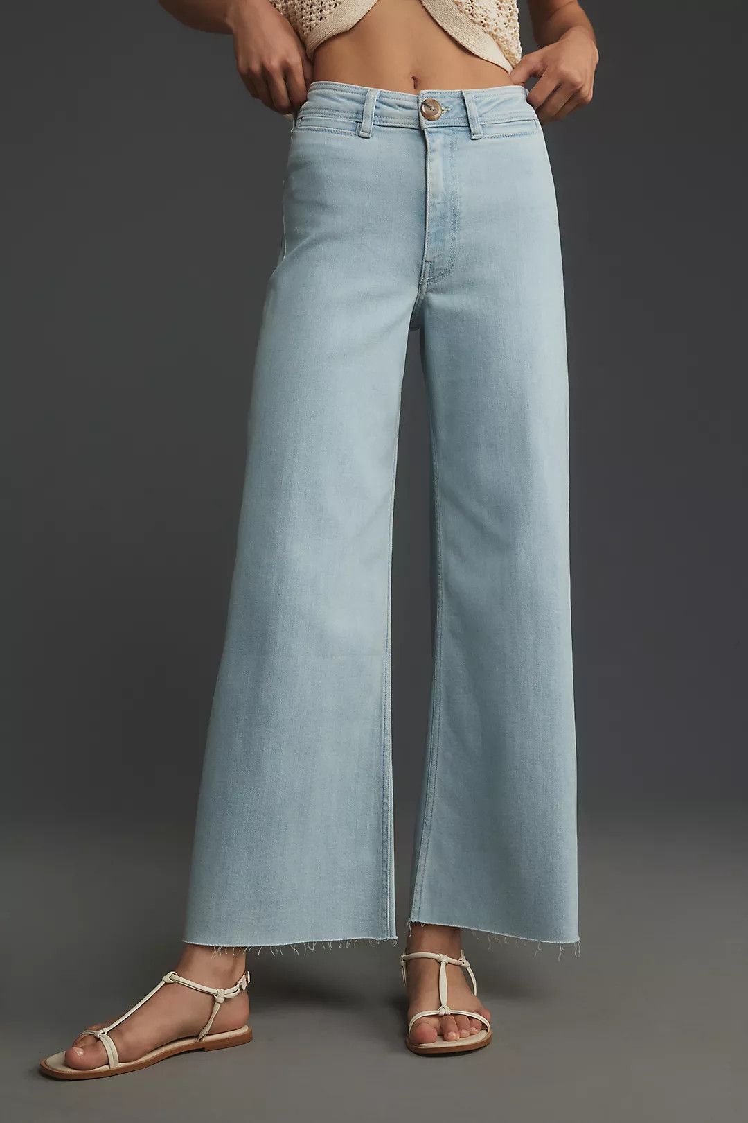 The Ettie High-Rise Crop Wide-Leg Jeans by Maeve | Anthropologie (US)