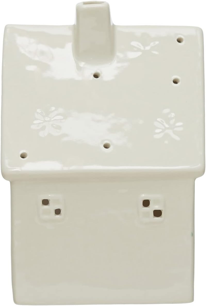 Stoneware Bisque House with Open Back, White | Amazon (US)