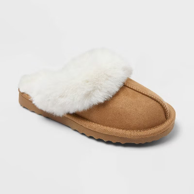 Kids' Inez Scuff Slipper - Cat & Jack™ Brown 1 | Target