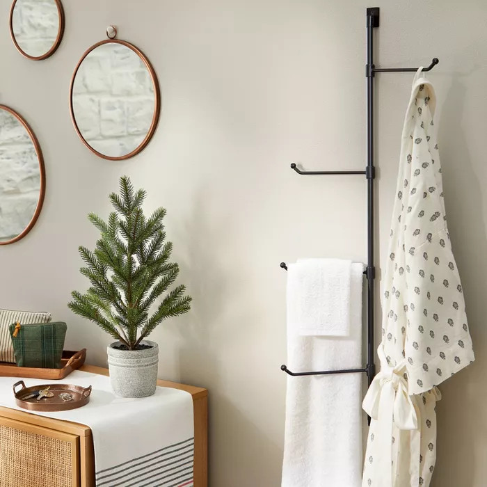 Faux Pine Tree in Textured Cement Pot - Hearth & Hand™ with Magnolia | Target