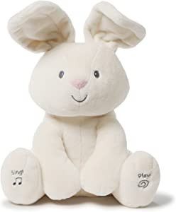 GUND Baby Flora The Bunny Animated Plush Stuffed Animal Toy for Baby Girls and Boys, Cream, 12" (... | Amazon (US)