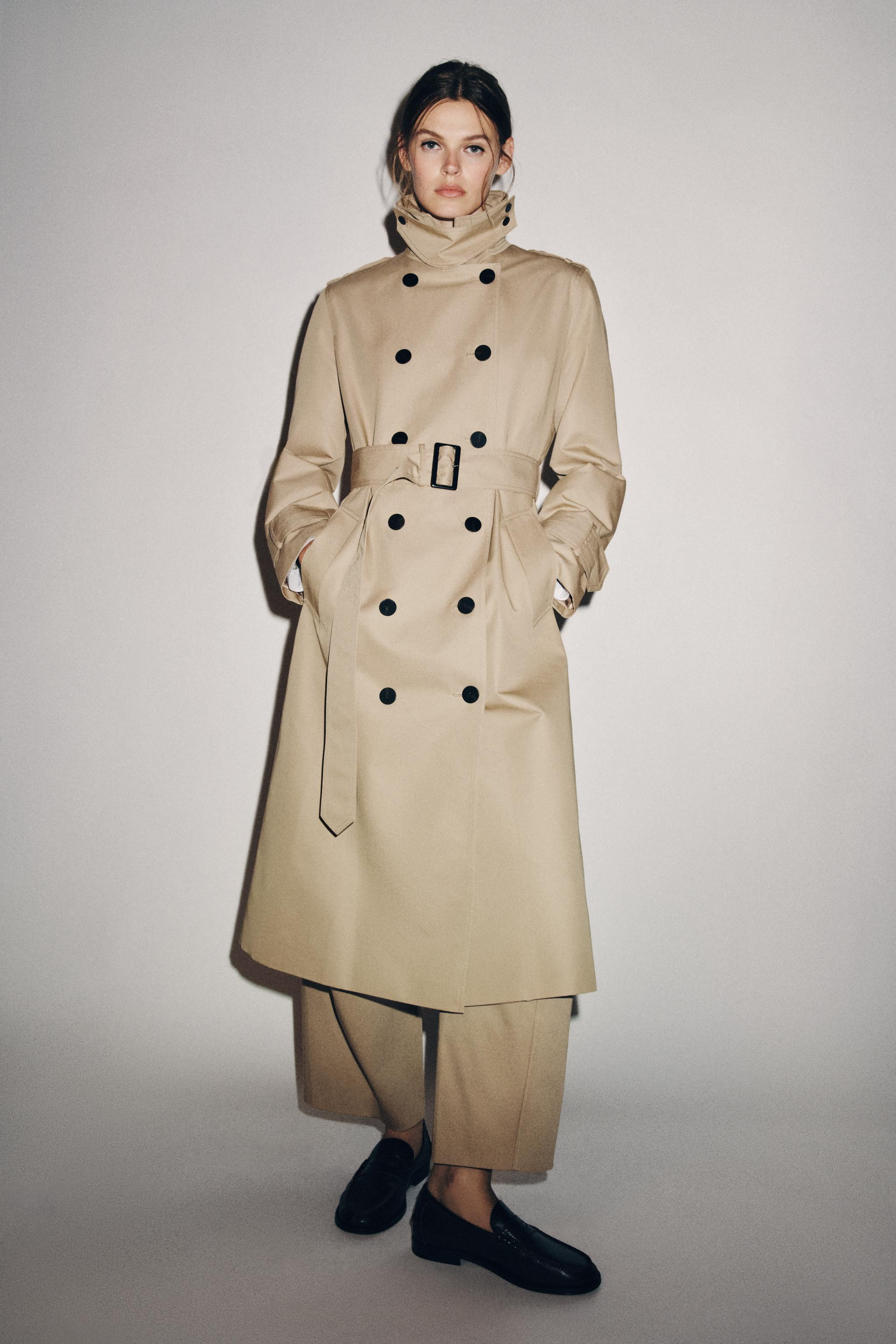 WATER REPELLENT DOUBLE-BREASTED TRENCH COAT ZW COLLECTION | Zara US