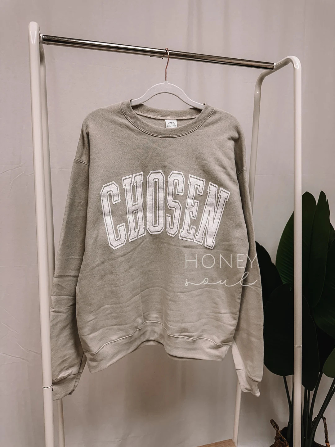 Chosen Puff Sweatshirt || Christian Apparel || faith based crewneck || Chosen Puff Print Crewneck | Etsy (US)