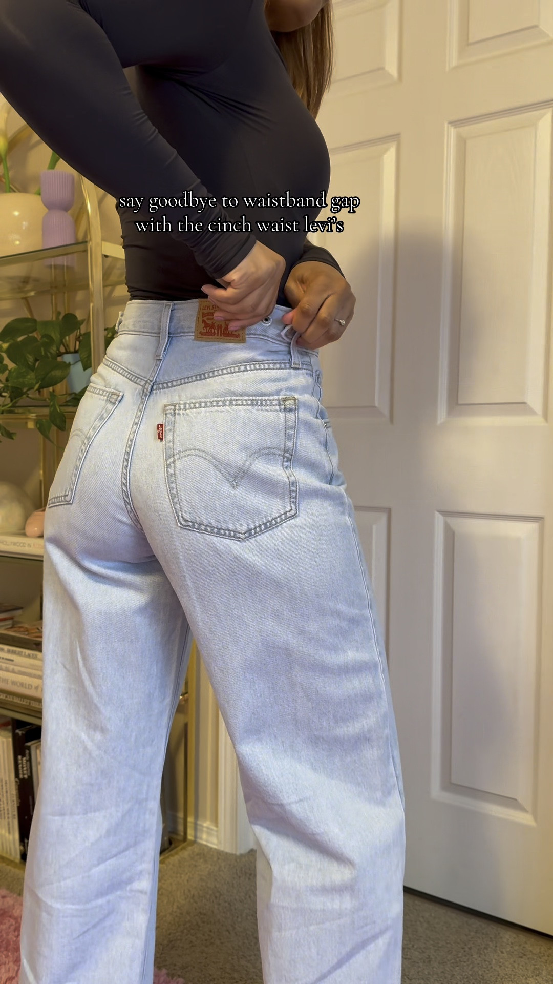 baggy cinch waist Levi’s jeans 👖 

#LTKFindsUnder100