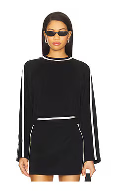 LSPACE Tempo Pullover in Black & Cream from Revolve.com | Revolve Clothing (Global)