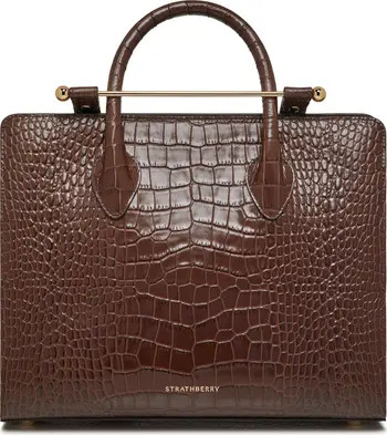 Strathberry Midi Croc Embossed Leather Tote | Nordstrom | Nordstrom